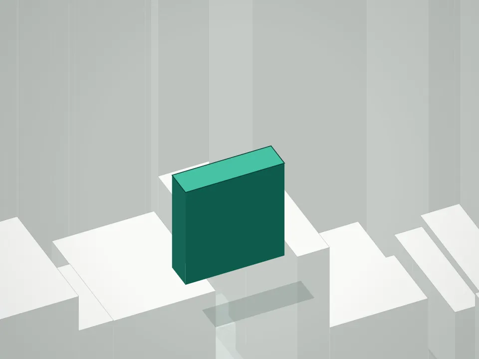 3D massing drawing of Empire 30 Condominium and neighboring buildings