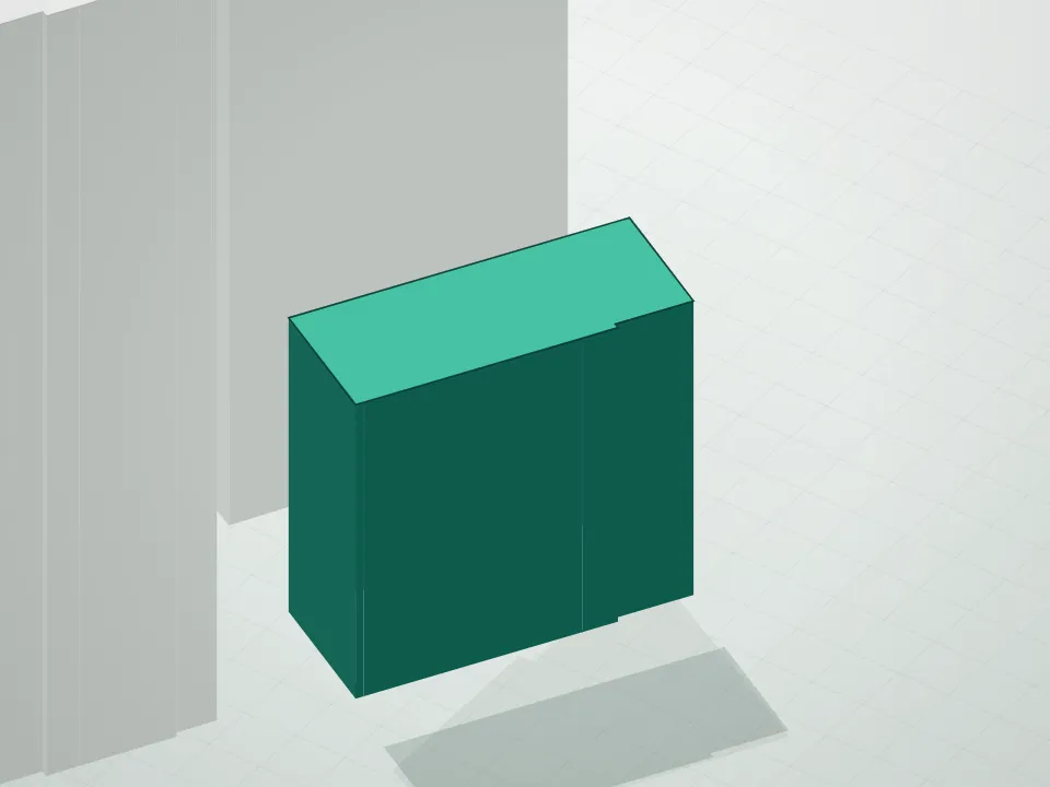 3D massing drawing of Fifteen Central Park West Condominium and neighboring buildings