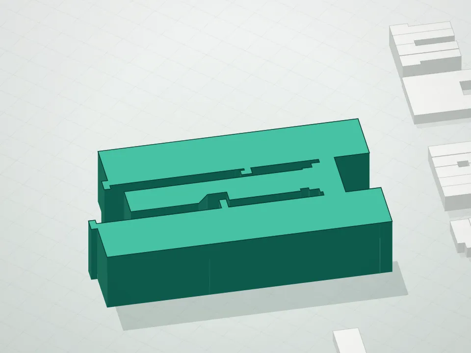 3D massing drawing of Pistilli Grand Manor Condominium and neighboring buildings