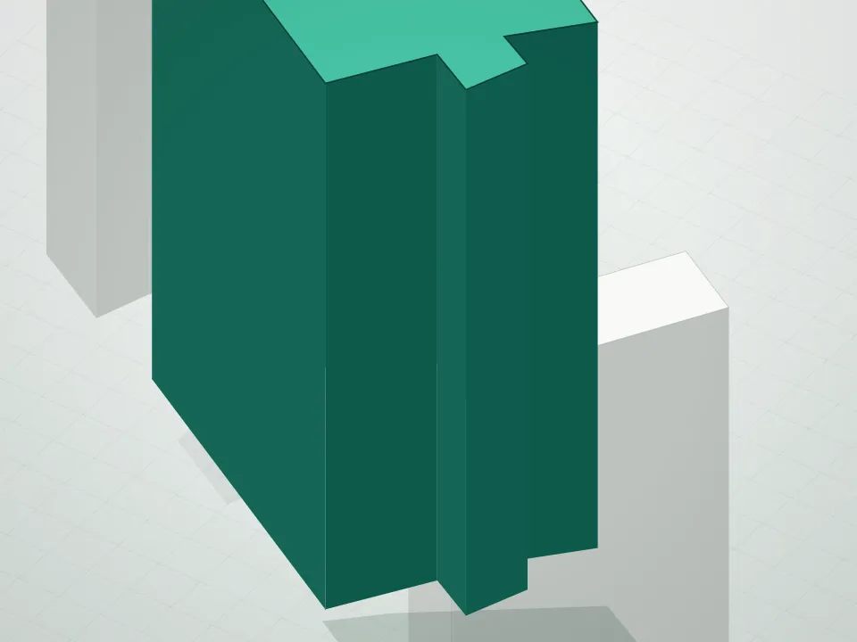 3D massing drawing of One West End Avenue Condominium and neighboring buildings