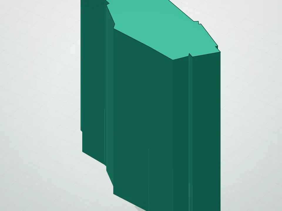 3D massing drawing of 350 West 71st Condominium and neighboring buildings