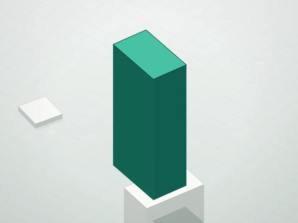 3D massing drawing of Quay Tower Condominium and neighboring buildings