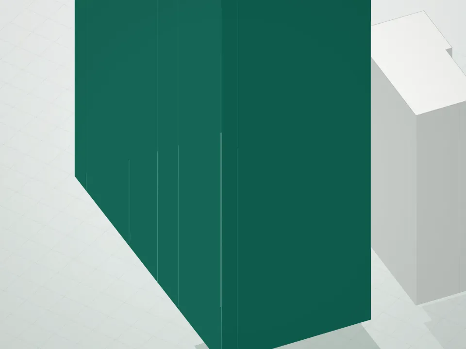 3D massing drawing of Towers Of 301 Park Avenue and neighboring buildings