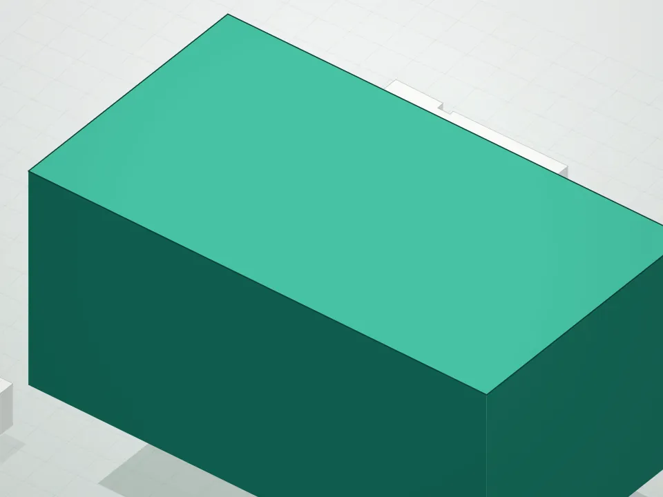 3D massing drawing of Front And York Condominium and neighboring buildings