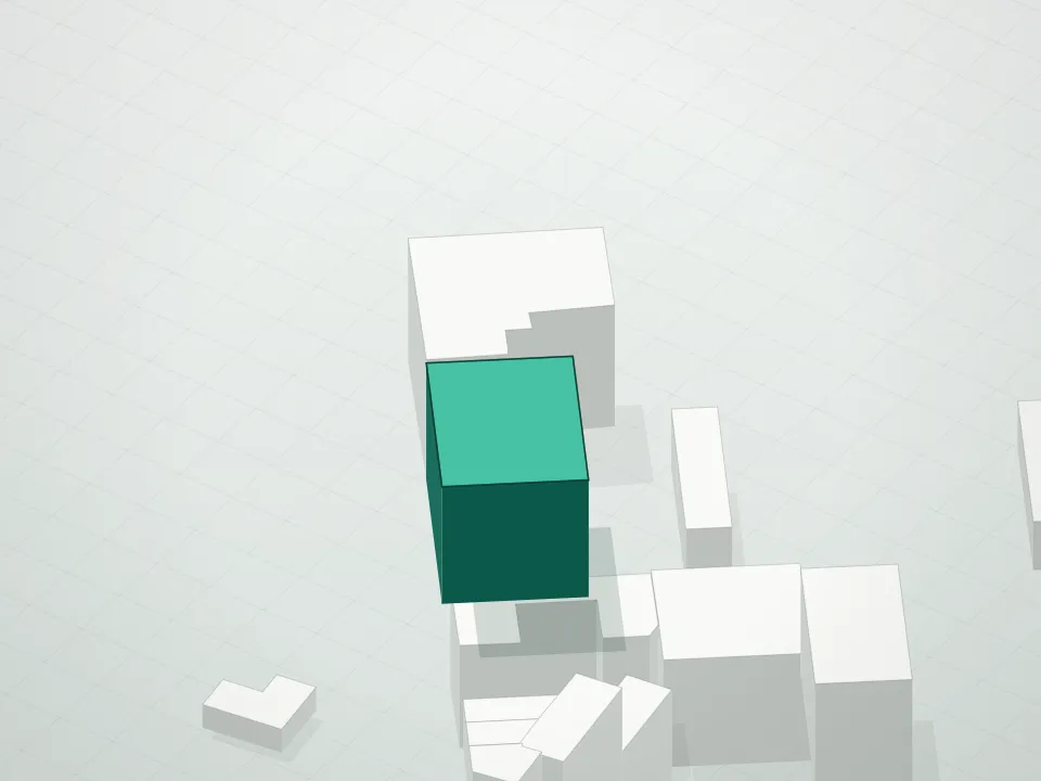 3D massing drawing of 25 Bartlett Condominium and neighboring buildings