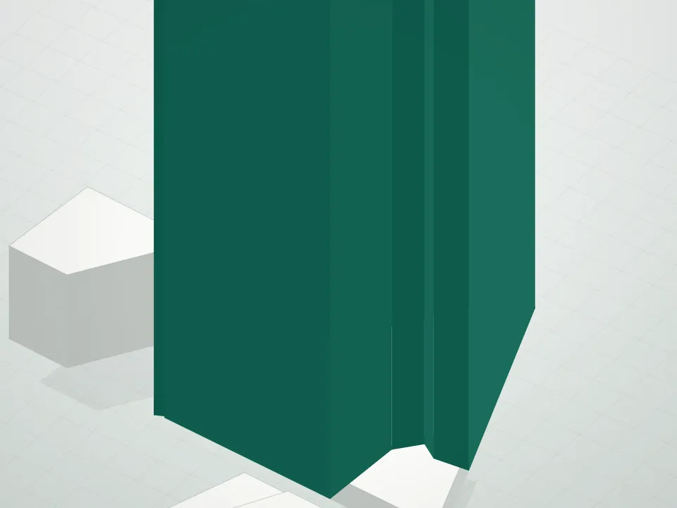 3D massing drawing of 9 Dekalb Avenue Condominium and neighboring buildings
