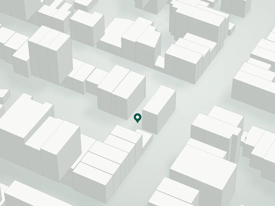 3D massing drawing of 204 Withers Street Condominium, 204 Withers Street, Brooklyn, and neighboring buildings