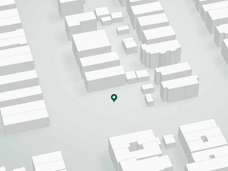 3D massing drawing of Panda Condominium, 8322 24th Avenue (A/K/A 2379 84th Street), Brooklyn, and neighboring buildings