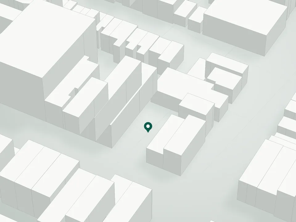 3D massing drawing of 711 Grand Street Condominium, 711 Grand Street, Brooklyn, and neighboring buildings