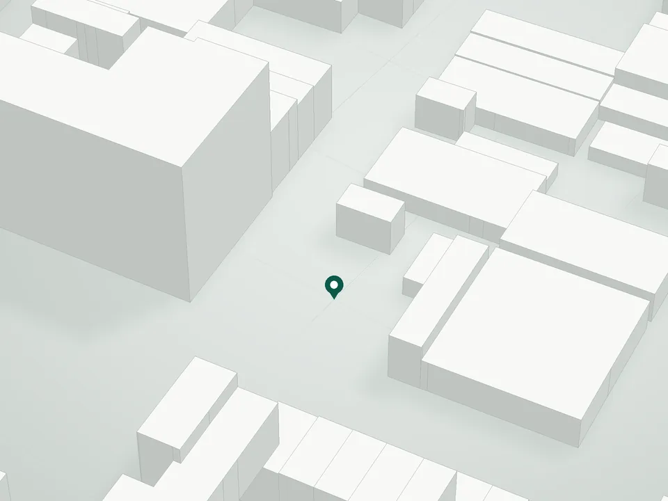 3D massing drawing of 735 Myrtle Avenue Condominium, 735 Myrtle Avenue, Brooklyn, and neighboring buildings