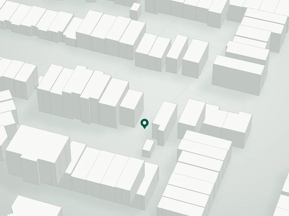 3D massing drawing of 88-40 54 Avenue Condominium, 88-40 54 Avenue, Queens, and neighboring buildings