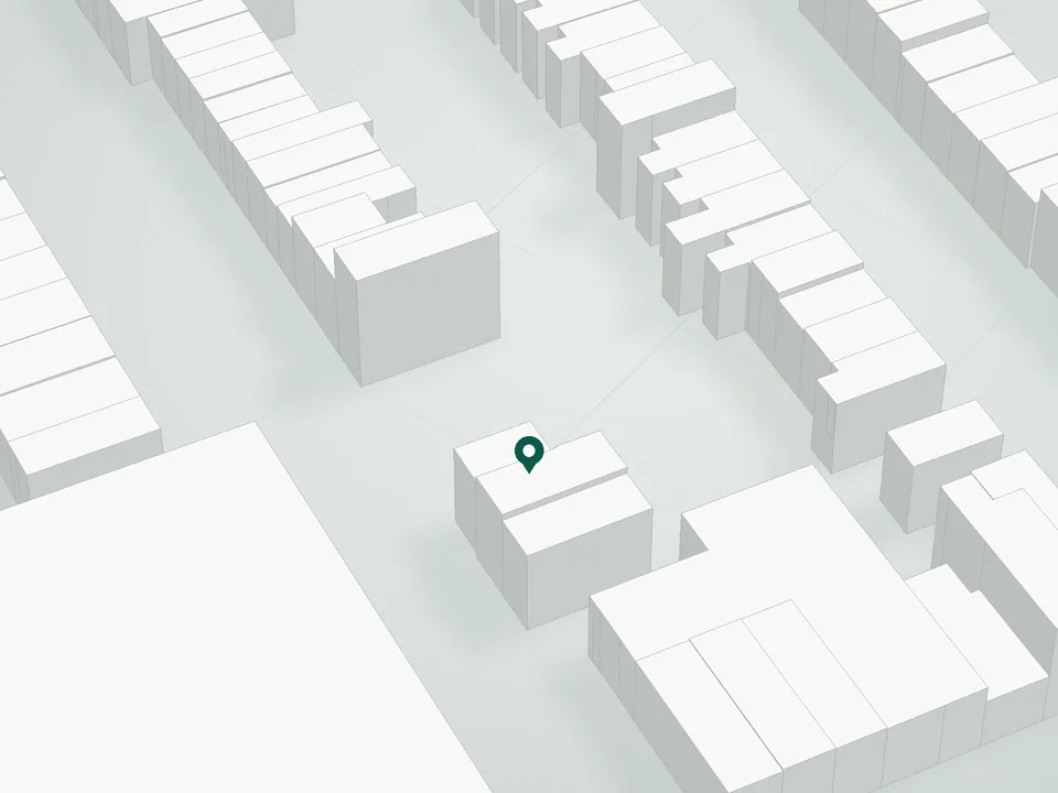 3D massing drawing of 655 Baltic Street Condominium, 655 Baltic Street, Brooklyn, and neighboring buildings
