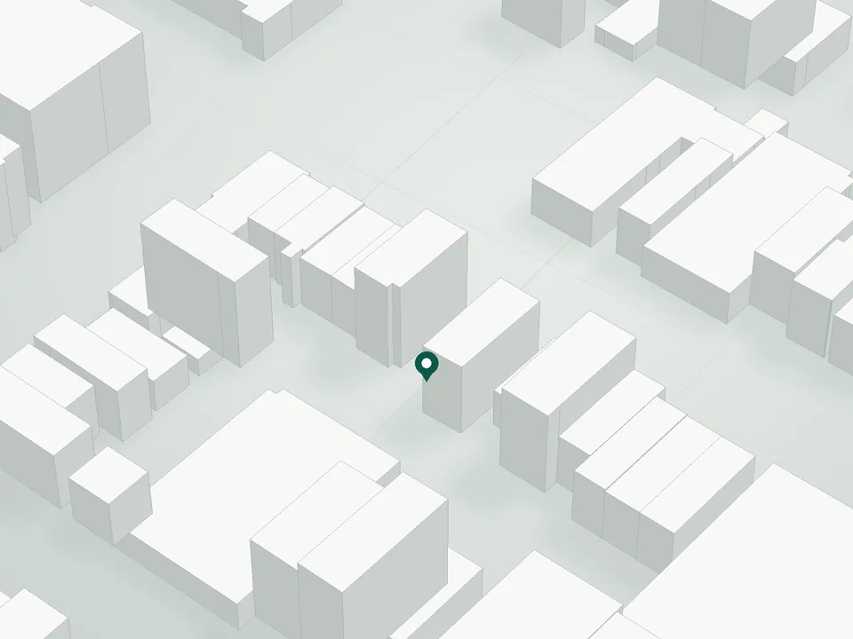 3D massing drawing of 1668 Dean Street Condominium, 1668 Dean Street, Brooklyn, and neighboring buildings